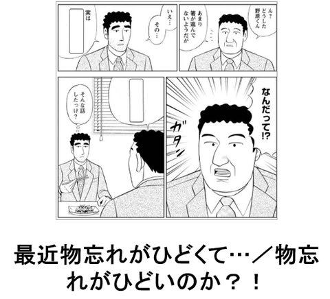 物忘れ