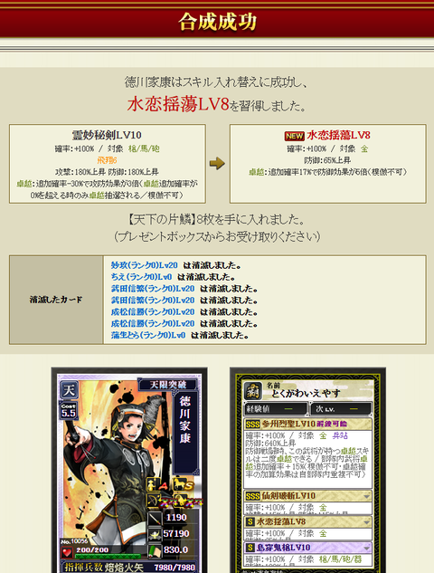 家康付け替え結果