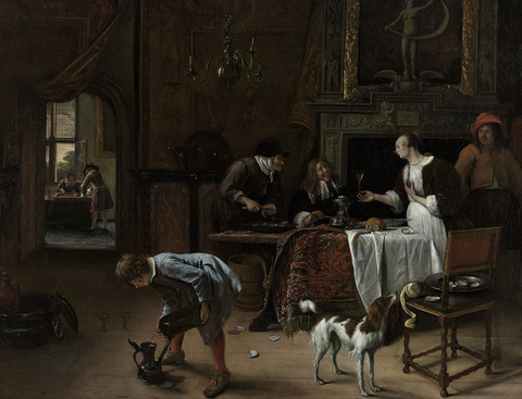 Jan_Havicksz._Steen_-悪銭身に付かず