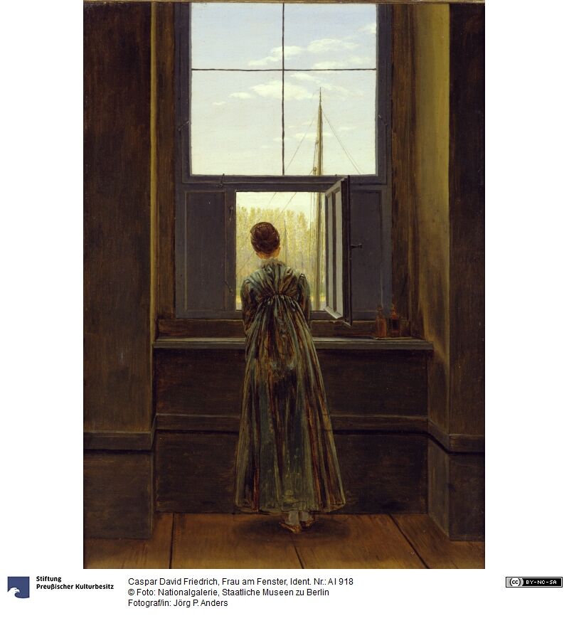 隠れ名画 窓辺の女（カスパー・ダヴィット・フリードリッヒ作） : 世界