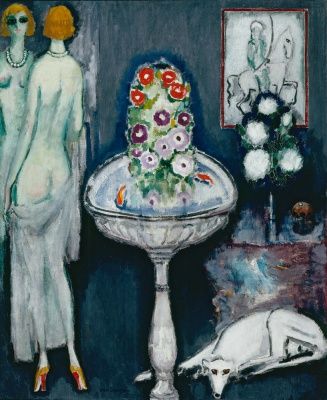 KEES VAN DONGEN、キース・ヴァン・ドンゲン（花を盛った水盤