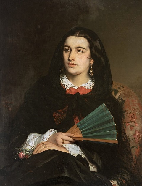 1857 _Milanese_lady_with_a_fan,_1857