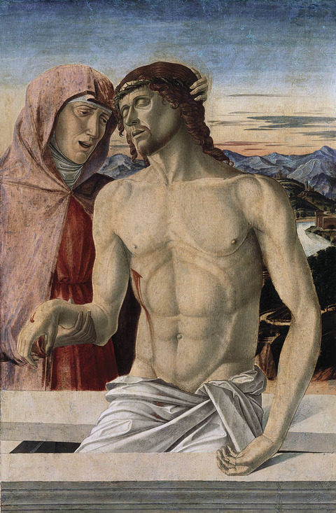 ベッリーニ作死せるキリストと聖母　ジョバンニ・