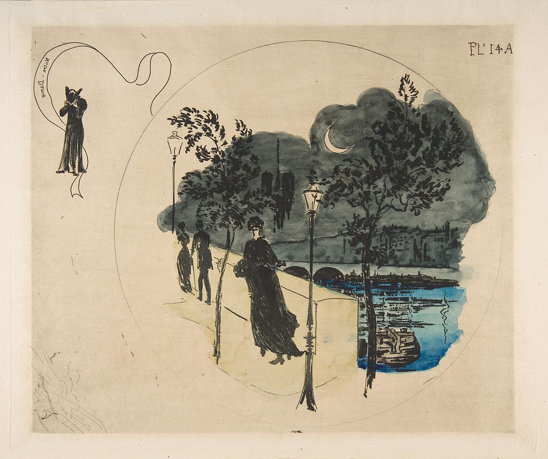 Fisherman with a Net by Félix Bracquemond