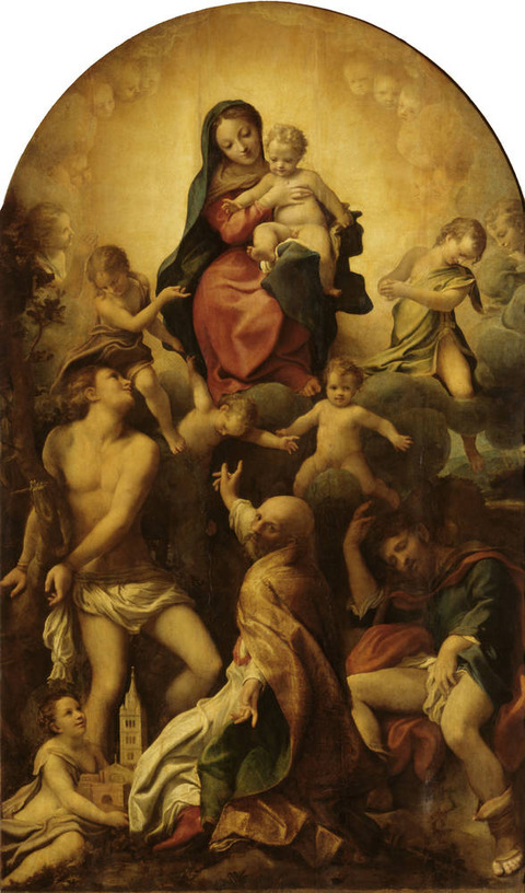 聖セバスチャンと思慕　コレッジオ