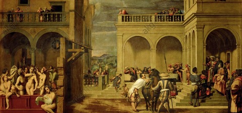 Franciabigio,_バスルームのバティシバ