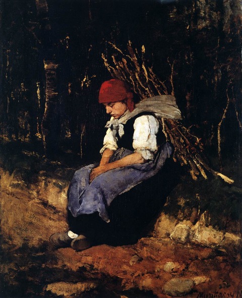 1873 Woman with bush wood