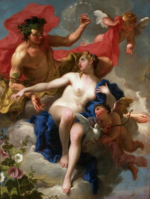 1720s Pittoni_Bacchus_and_Ariadneバッカスとアリアドネ
