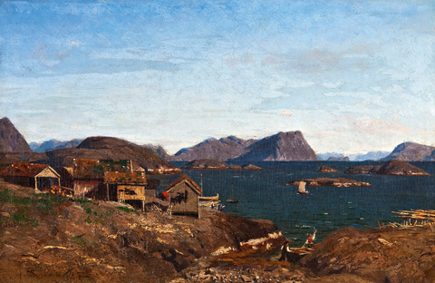 1873　Fishing village in Lofotenロフォーテン