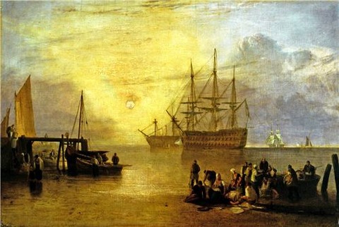 ターナー作 靄の中の日没