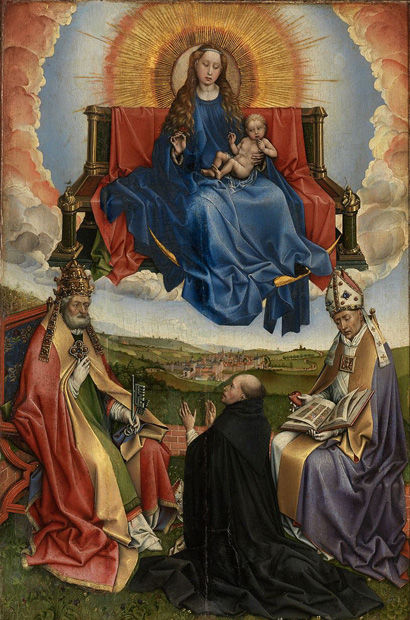 栄光の聖母と聖人たち　ロベルト・カンピン