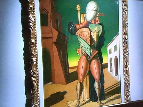 極細繊維クロス 額装品ジョルジョ デ キリコ ettore e andromaca