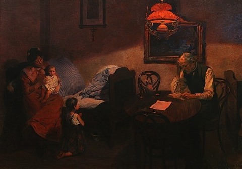 Gustáv Mallý Večerná modlitba居間の祈り