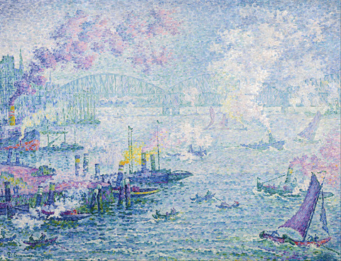 Paul_Signac_-_ロッテルダムの港