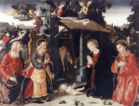 1480sNativity with Sts Lawrence and Andrew