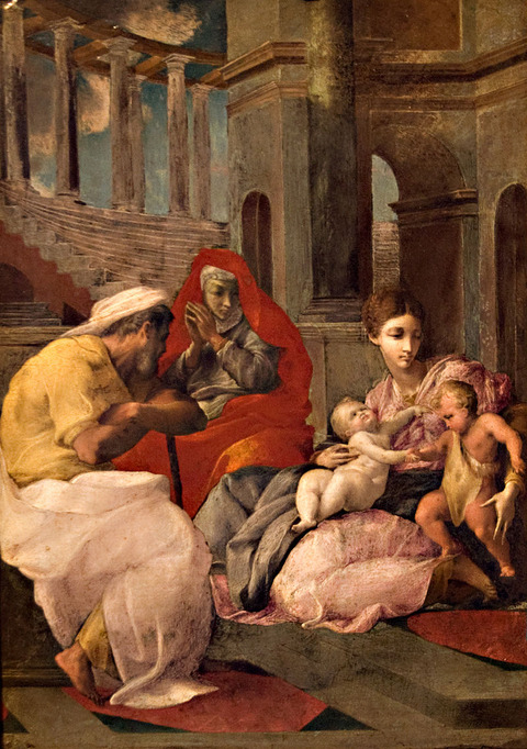 1541‐43　Holy_Family_with_St_Elizabeth_and_John_the_Baptist