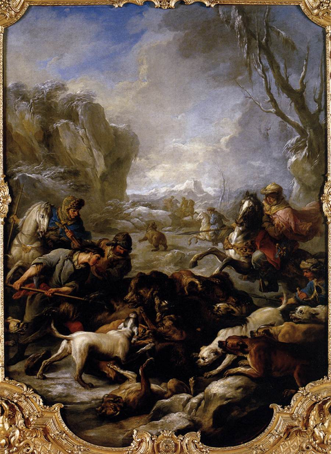 Bear_Hunt_-_1736 Charles Andre van Loo