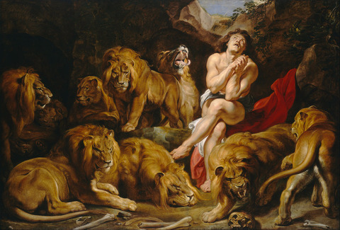 ライオンの穴の中のダニエル-Sir_Peter_Paul_Rubens_