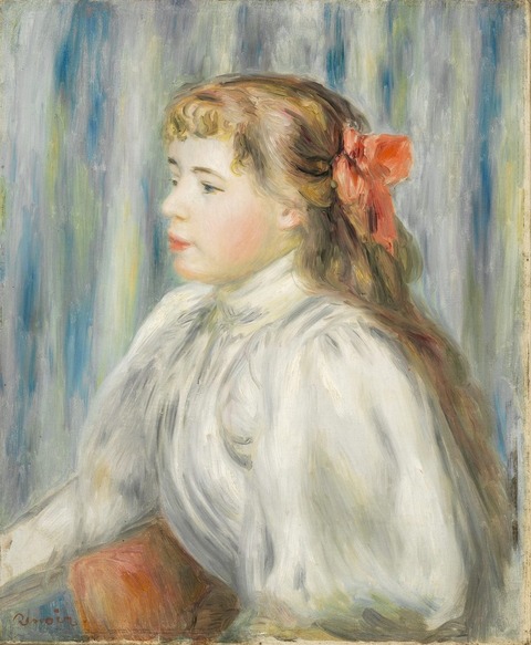 少女の肖像　ルノアール