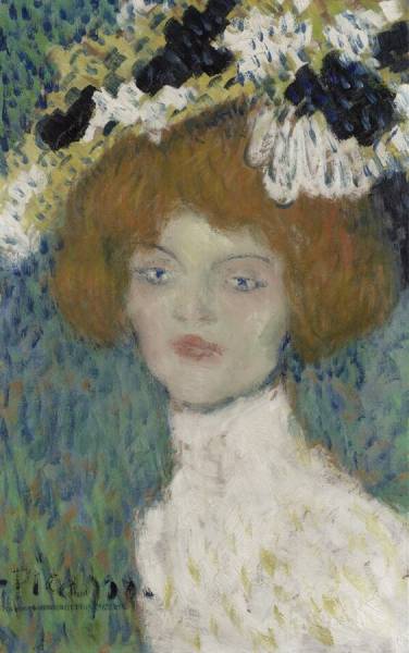 若い女性の肖像　ピカソ