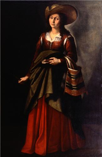 スルバラン工房 聖マルガリータ