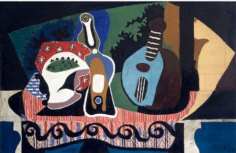 マンドリンの静物 ピカソ