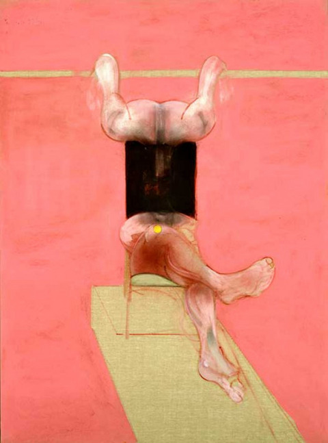 座る人影 フランシス・ベーコン