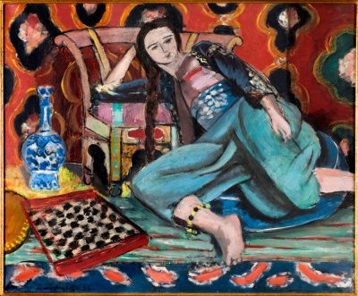アンリ・マティス(Henri Matisse)、【片足ひざを立て坐るオダリスク】 アンリ・マティス(Henri Matisse)、【片足ひざを立て坐る