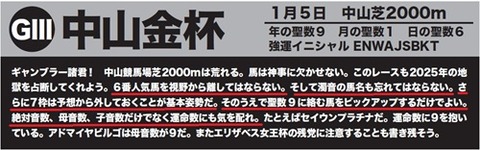 中山金杯大予言