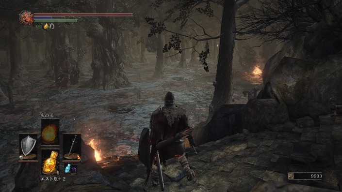 ダクソ3攻略 ファランの城塞の3カ所の火を消して大扉を開ける 右側方面 ダークソウル３ ブラッドボーン攻略サイト