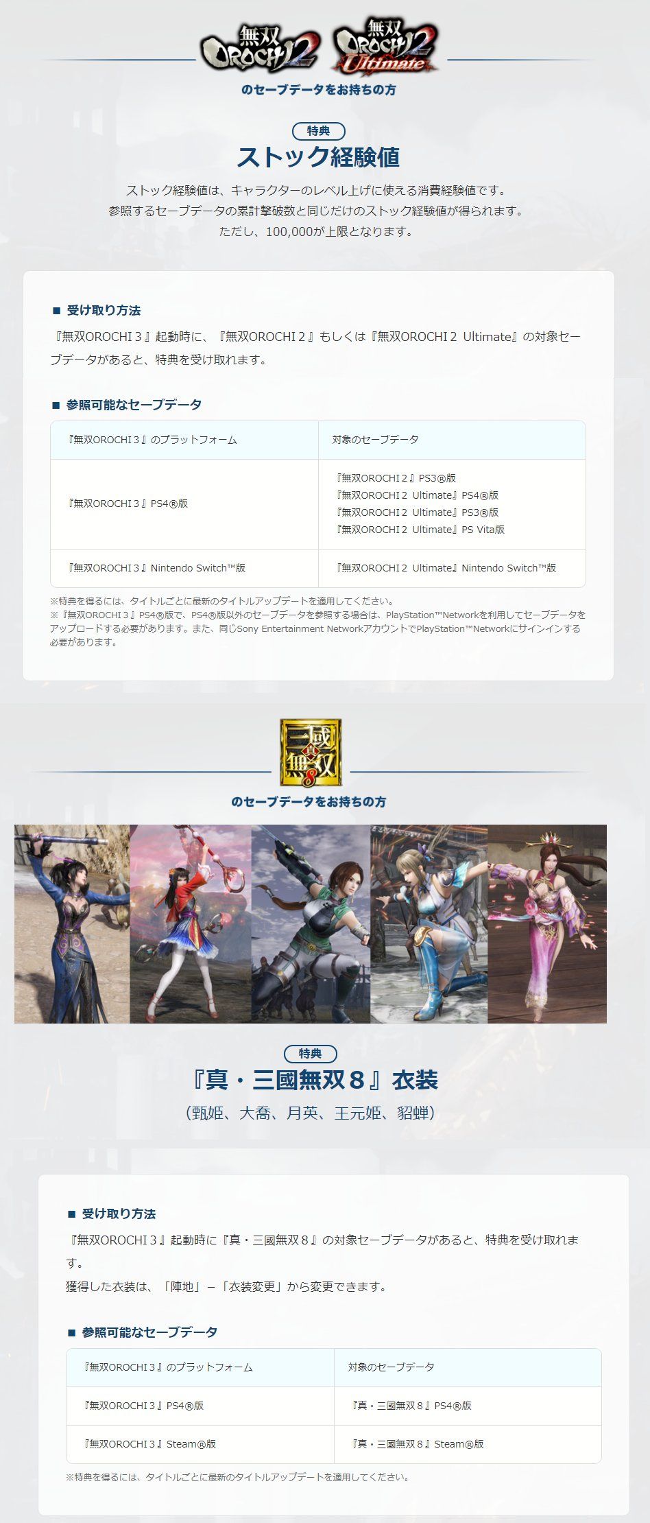 無双orochi 3 前作および 真 三國無双8 プレイヤー向け特典情報が公開 ゲームを片手間に 無双orochi 3 前作および 真 三國無双8 プレイヤー向け特典情報が公開 ゲームを片手間に
