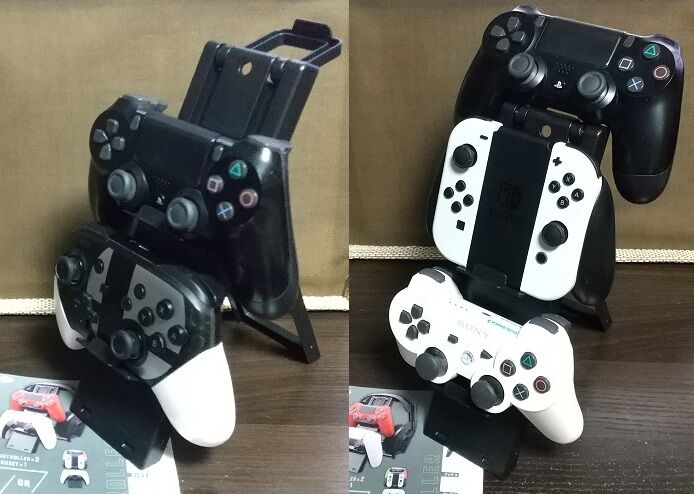 100均のコントローラースタンドにいろいろ置いてみた 旧 ゲームログブック