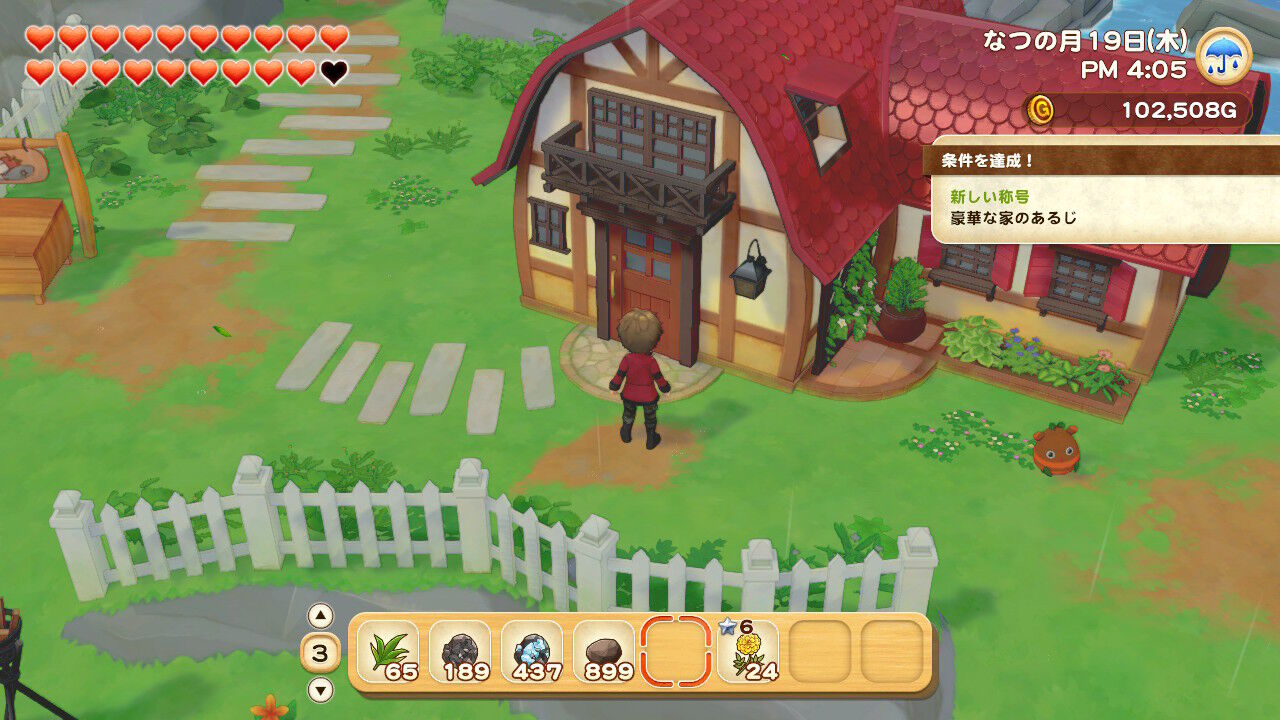 豪華な家と物足りない家具 牧場物語 オリーブタウンと希望の大地 ゲームログブック 豪華な家と物足りない家具 牧場物語 オリーブタウンと希望の大地 ゲームログブック