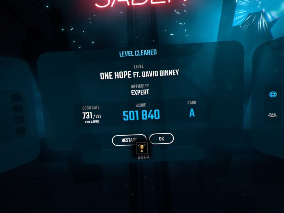 ビートセイバー トロコン達成 予定 ゲームログブック ビートセイバー トロコン達成 予定 ゲームログブック