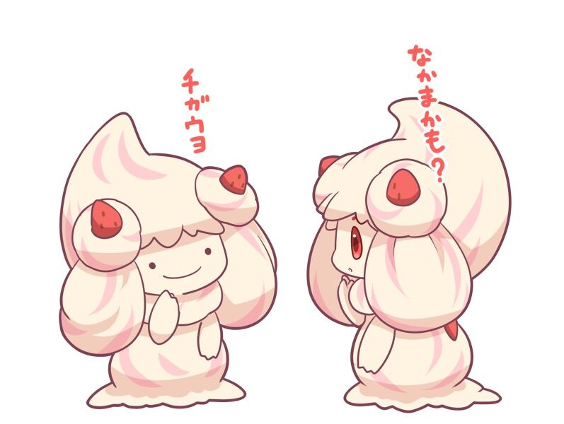 可愛い 新ポケモンのマホイップちゃん Twitterで大人気にw ゲームまとめ速報