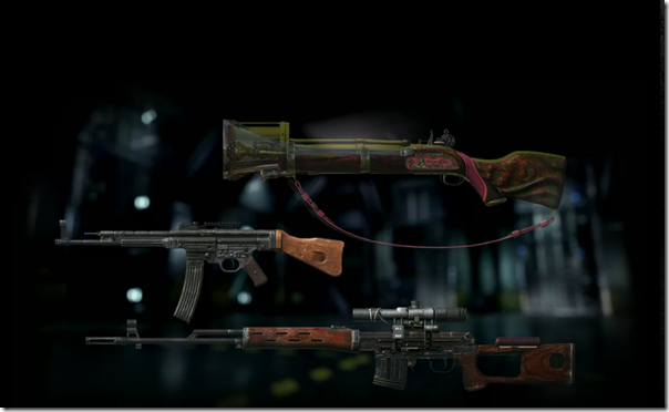 Three new weapons