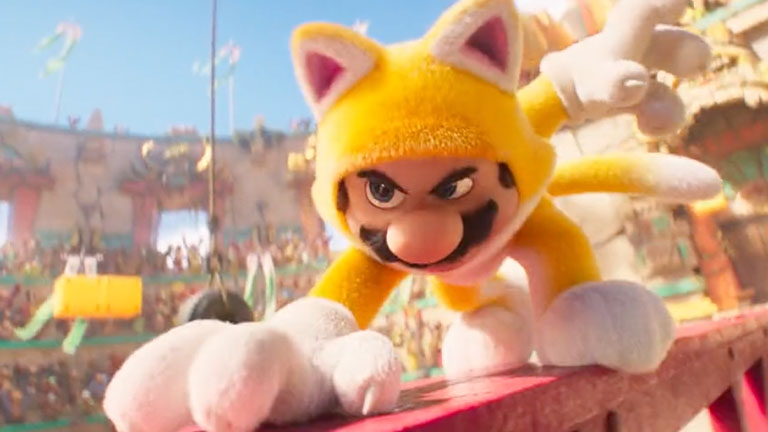 アニメ映画『スーパーマリオ』新映像！髭面キュートな「ネコマリオ」がお披露目