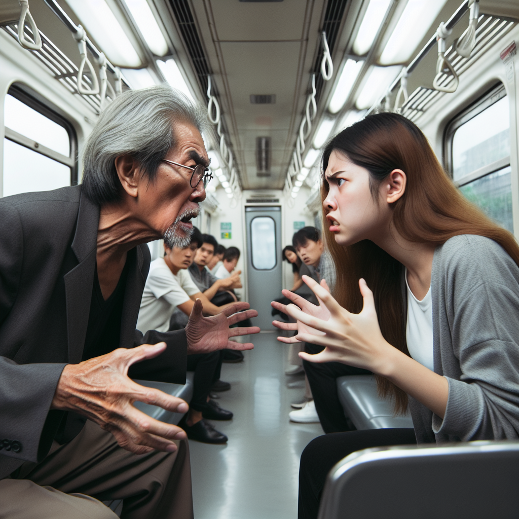 【電車内】女性vsブチギレ老害の欲張りセット