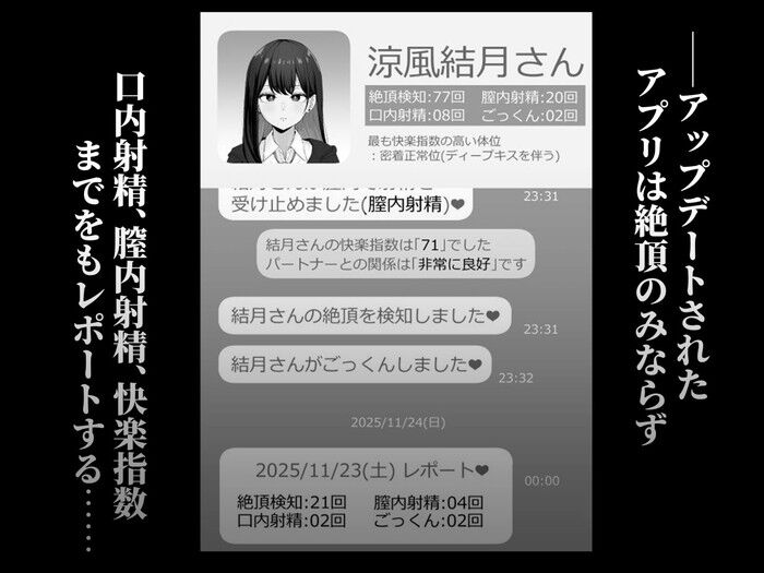 同人エロ漫画・過激化する寝取られレポートお口で射精を受け止め口内射精