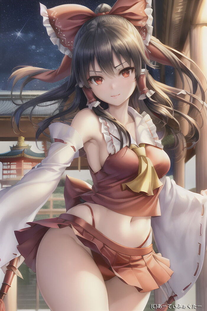 AI同人エロ画像・マイクロビキニ、レオタードセクシー巫女衣装