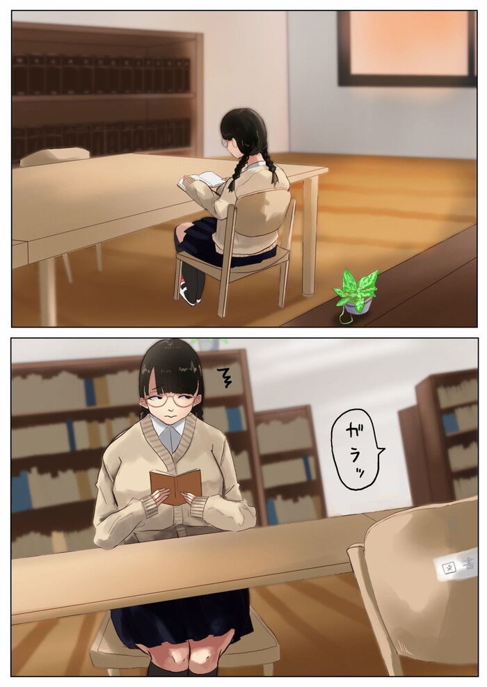 同人エロ漫画・学園祭準備中に文化祭実行委員のモブ顔で爆乳な幼馴染ちゃん