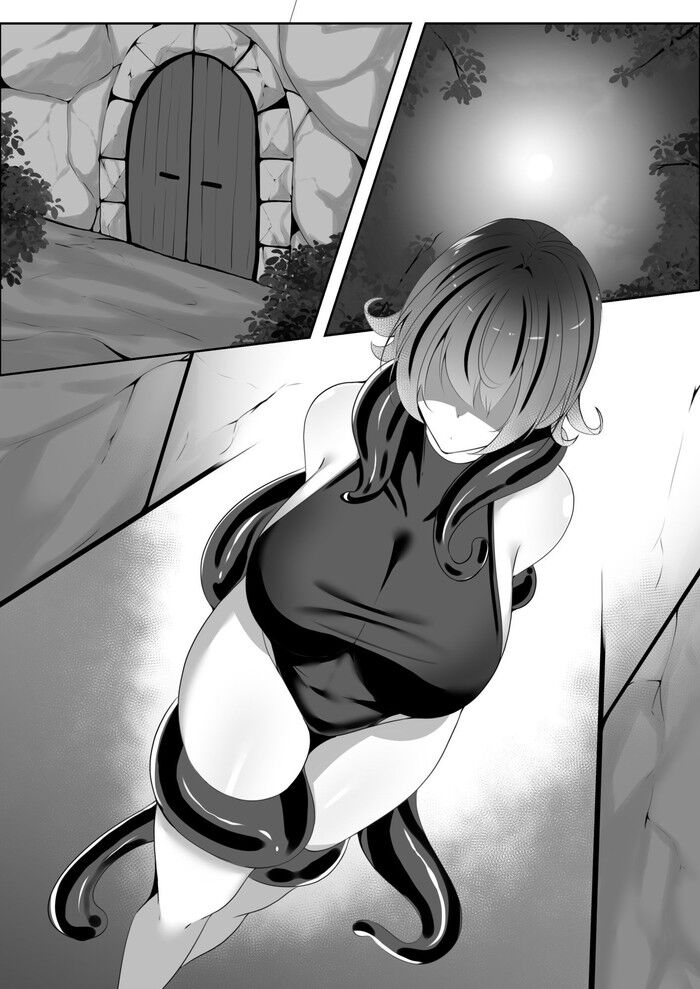 同人エロ漫画・妖魔サイドに屈し1人快楽調教に耐えていた退魔師