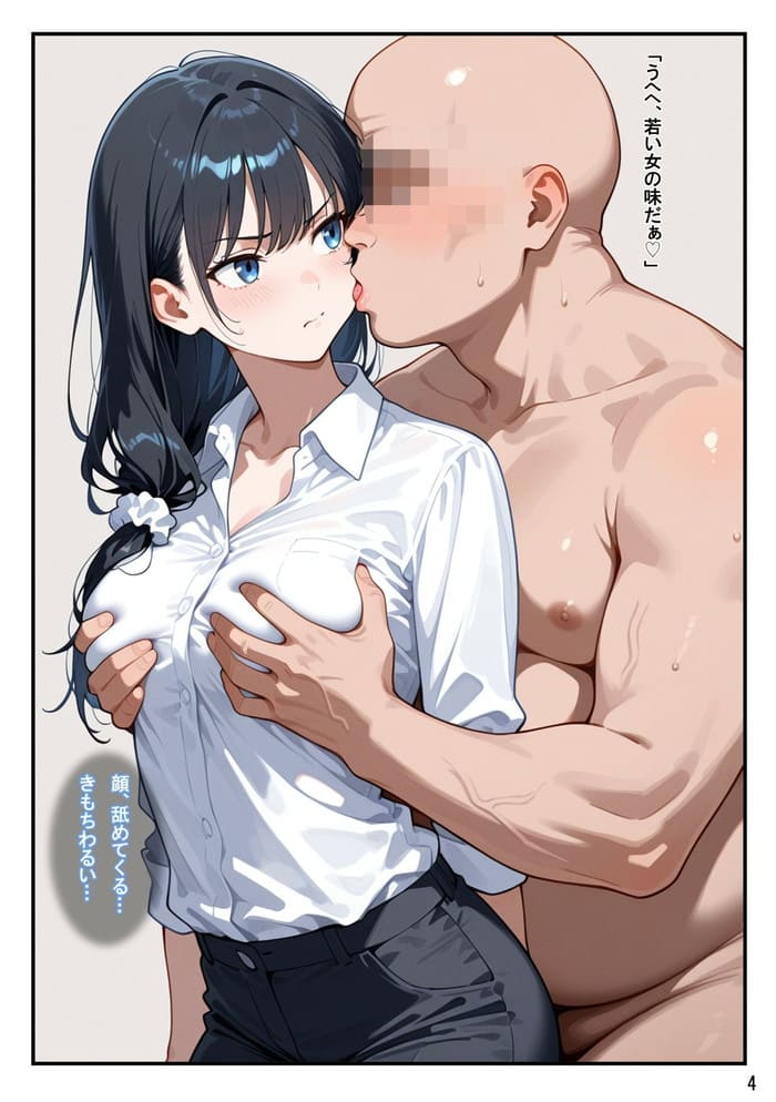 AIエロ漫画・弱者男性おじさんスーツ新卒OLちゃんと子作り