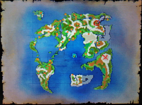 【ドラクエ4】第5章 マグマの谷の場所ってどの辺ですか？どこにあるか分かりません！？/地図/ドラゴンクエストⅣ【DS】