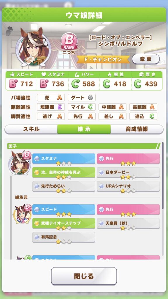 ウマ娘 青因子は何がつくかランダム抽選で選ばれてそのステがb以上なら 3 嘘つくなやｗｗ ウマ娘攻略まとめステイヤー