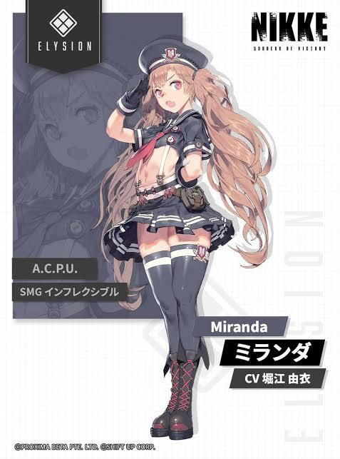 【NIKKE】ミランダ好きだよ ネタにするには尖った部分がないだけだ