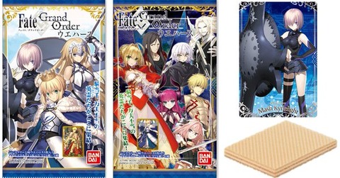 10 31よりお菓子売り場にてfate Grand Orderウエハースが発売 おまけにレアリティに分かれたプラスティックカード付き Fate Grand Order Blog