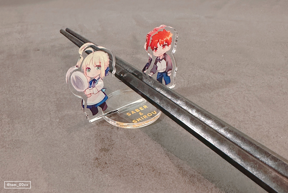衛宮さんちの今日のごはん　Fate アニメイト限定　箸置きセット　セイバー 一番くじ 衛宮さんちの今日のごはん」が10月27日（土）より順次