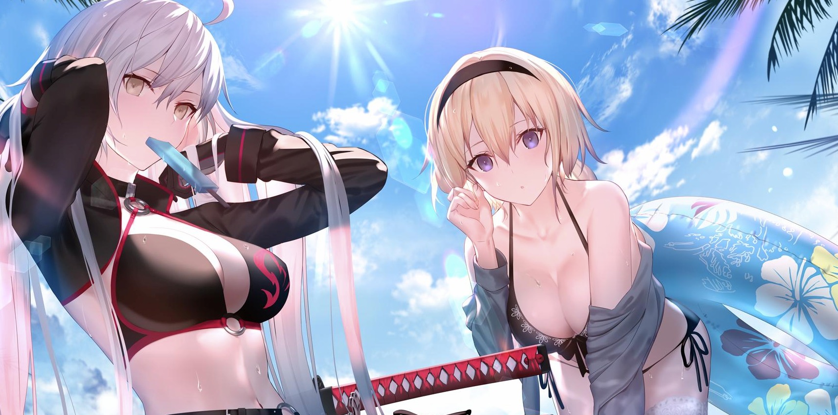 フロンティアゲーム ジャンヌ スリーブ マシマサキ 水着 ジャンヌオルタ フロンティアゲーム カードスリーブ ☆『水着ジャンヌオルタ