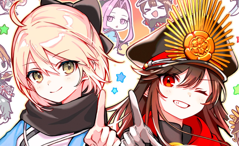 yuiさんがFGO11周年を祝して「沖田総司＆織田信長」のイラストと共にお祝いのご挨拶